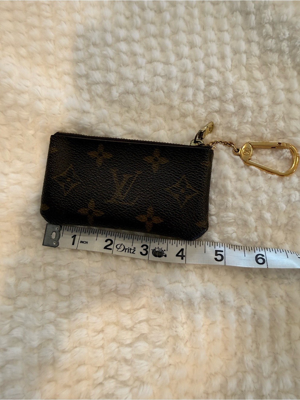 Louis Vuitton Monogram Key & Card Pouch with Gold Hardware